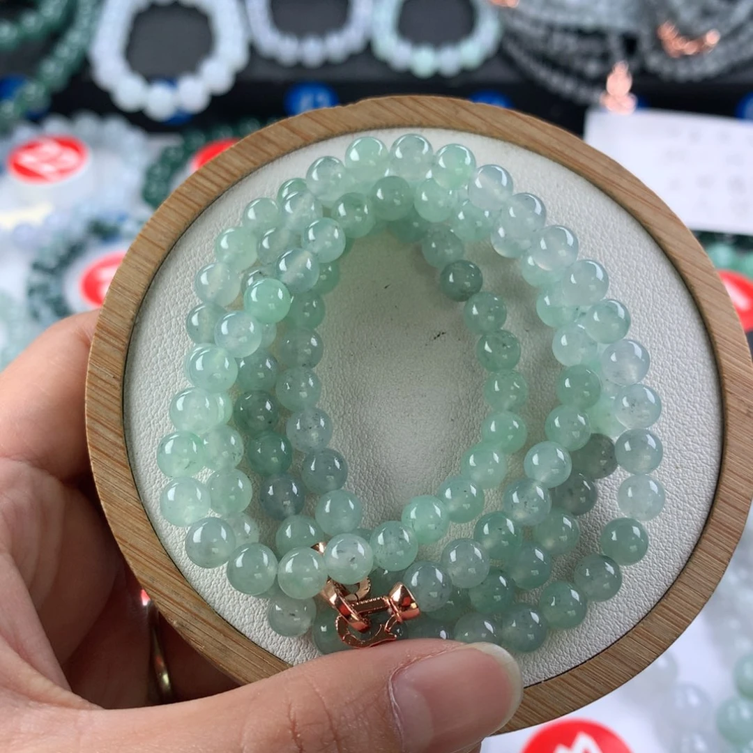翡翠手链未镶嵌卡6.3