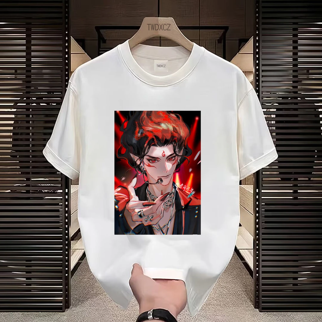 夏季新款爆款半袖T国潮潮流哪吒纯棉男女T恤短袖高档印花百搭上衣