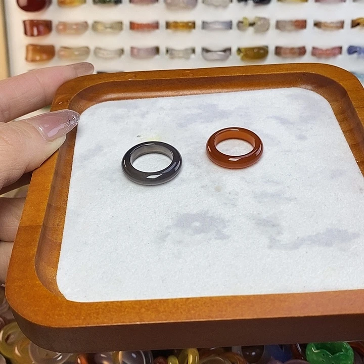 玛瑙/玉髓合金戒指