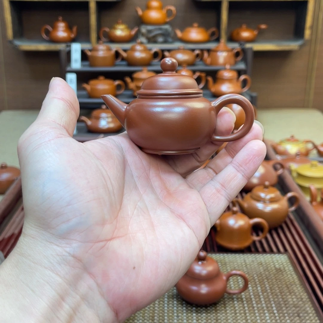 朱泥茶壶水平50-60cc