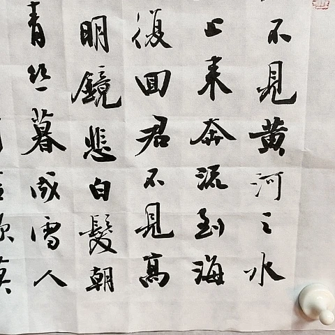 【闪购商品】国画简**丶四尺对开将进酒作品