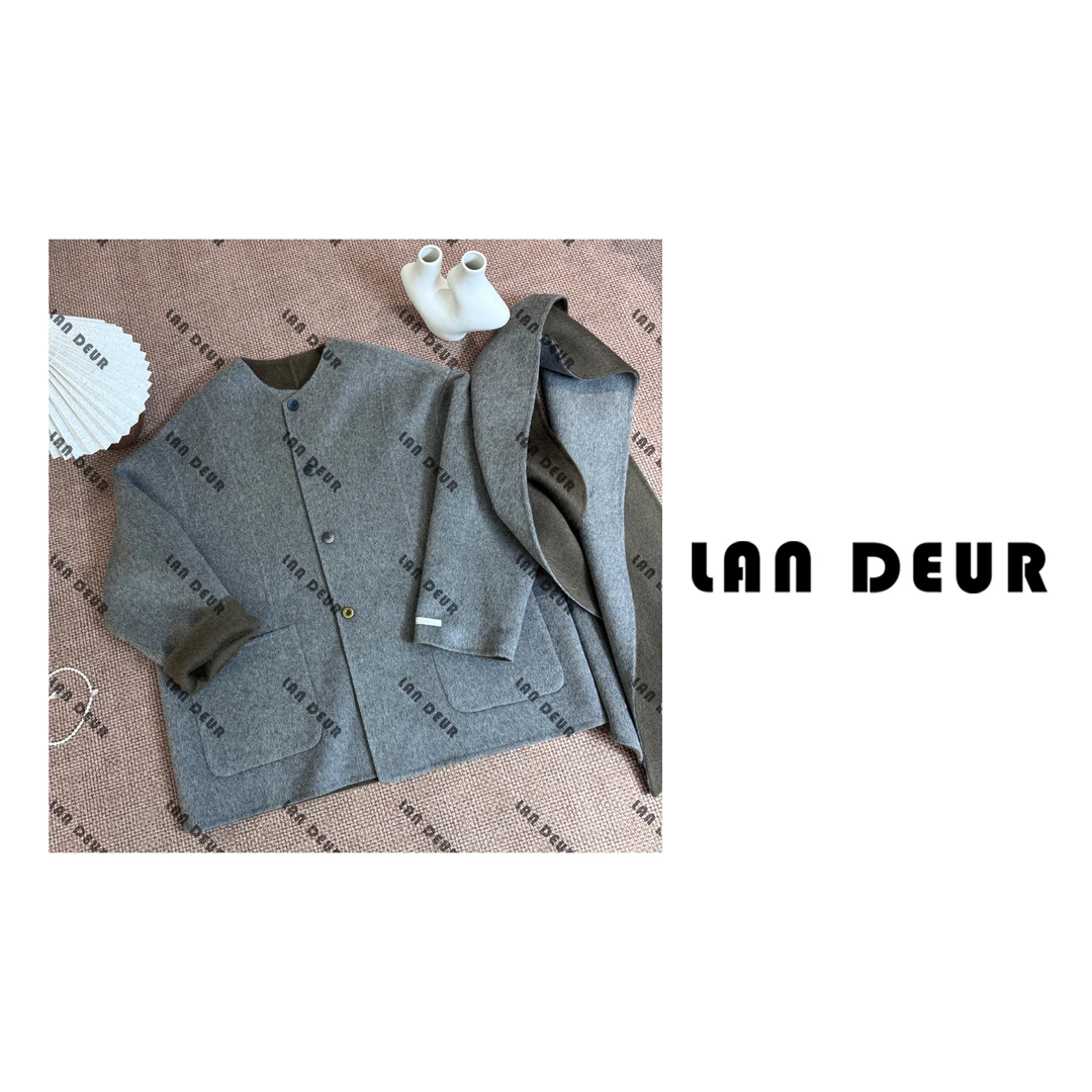 JIUJIU【气质名片】毛呢100绵羊毛百搭时尚百搭外套