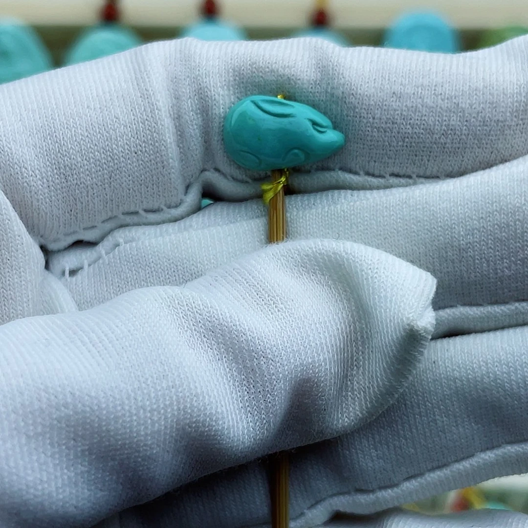 未镶嵌绿松石珠宝半成品