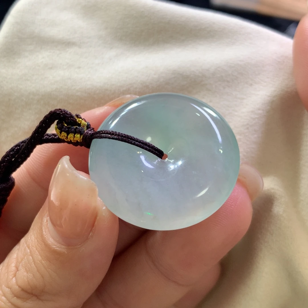 颈饰未镶嵌翡翠天然缅甸a货翡翠28-5.8