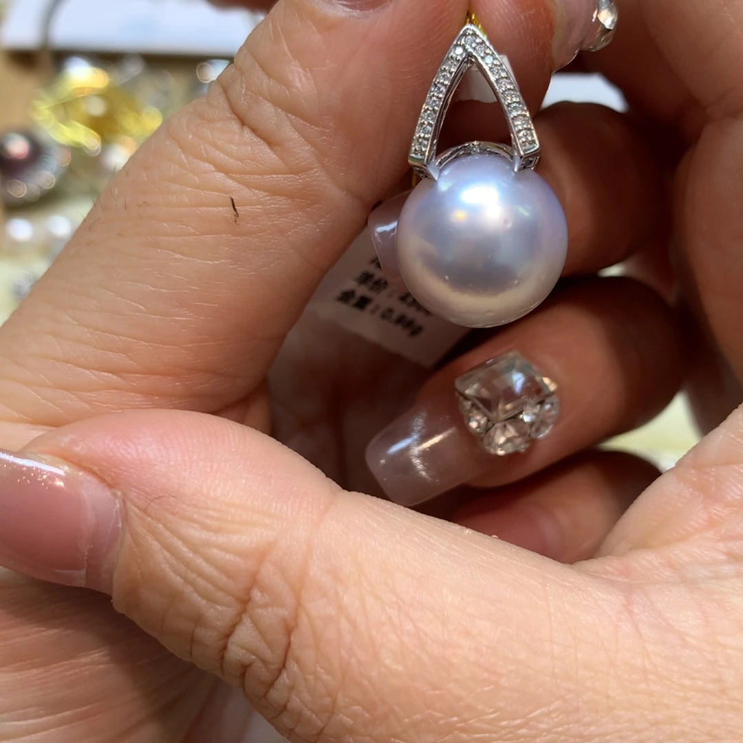 海水珍珠颈饰14K金镶嵌