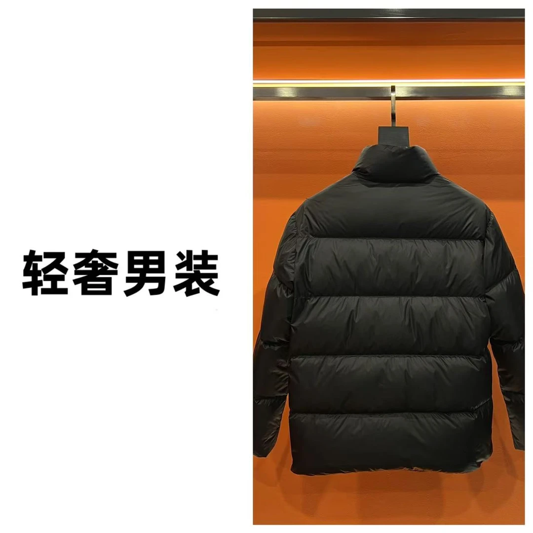 男士24年轻奢百搭外套冬季保暖羽绒衣休闲立领户外时尚设计师臻选