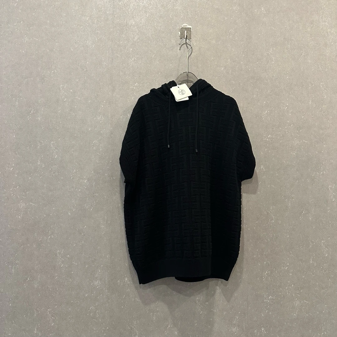 全新未使用 Hermes/爱马仕 袖羊毛衫毛衣羊绒衫 38码003392