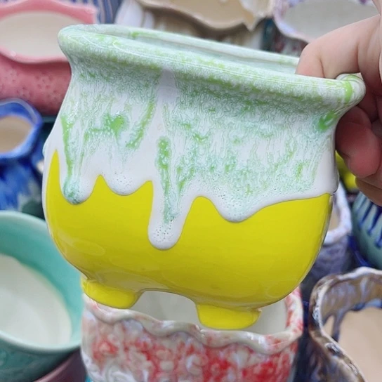 多肉多肉绿植陶瓷花盆9.9包邮，有空