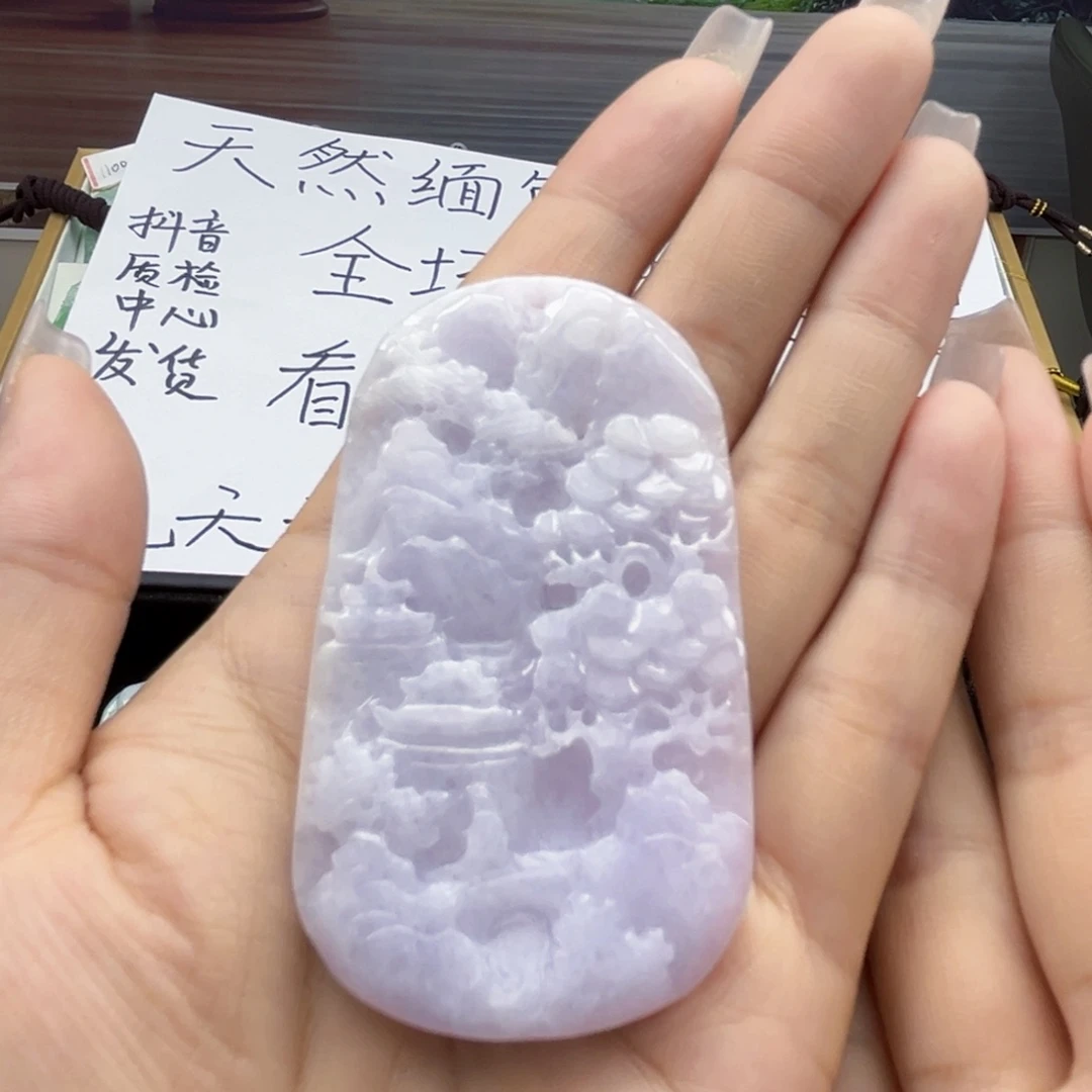 翡翠未镶嵌颈饰天然