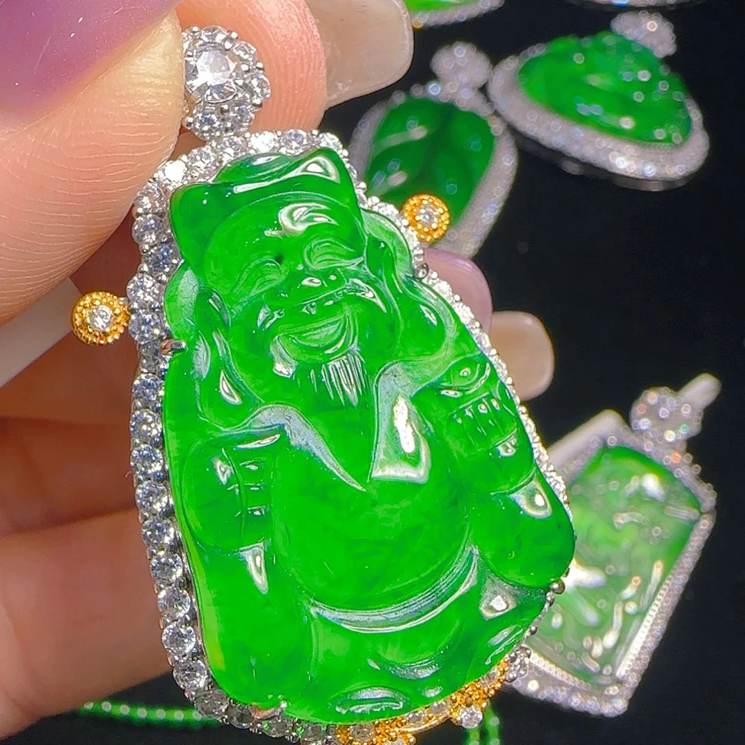 翡翠吊坠(赠链)银S925镶嵌