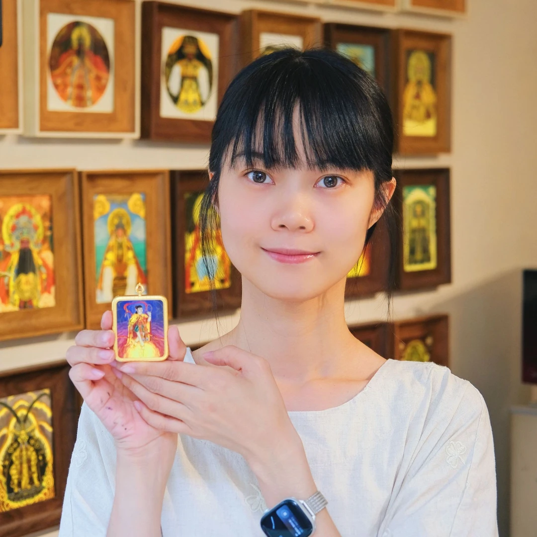 林燕丽绘画祖庙哪吒 限量唐卡&摆台/挂墙 收藏级艺术微喷 含装裱