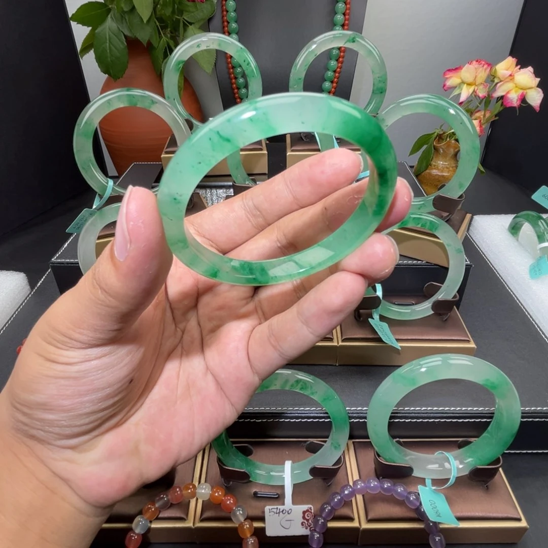 合金手镯石英质玉（非洲翠）