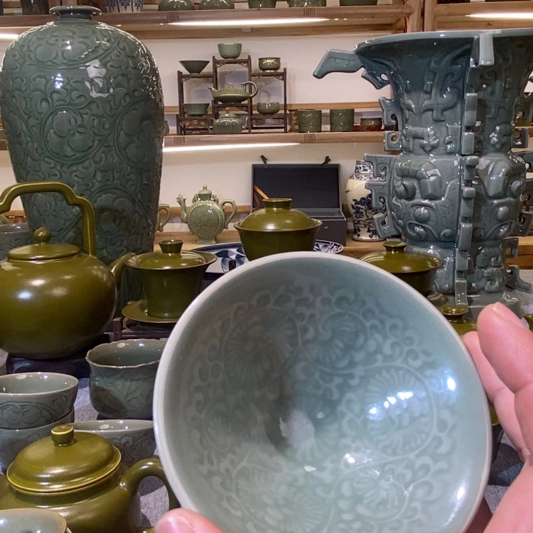 瓷片青瓷斗笠哈哈哈哈