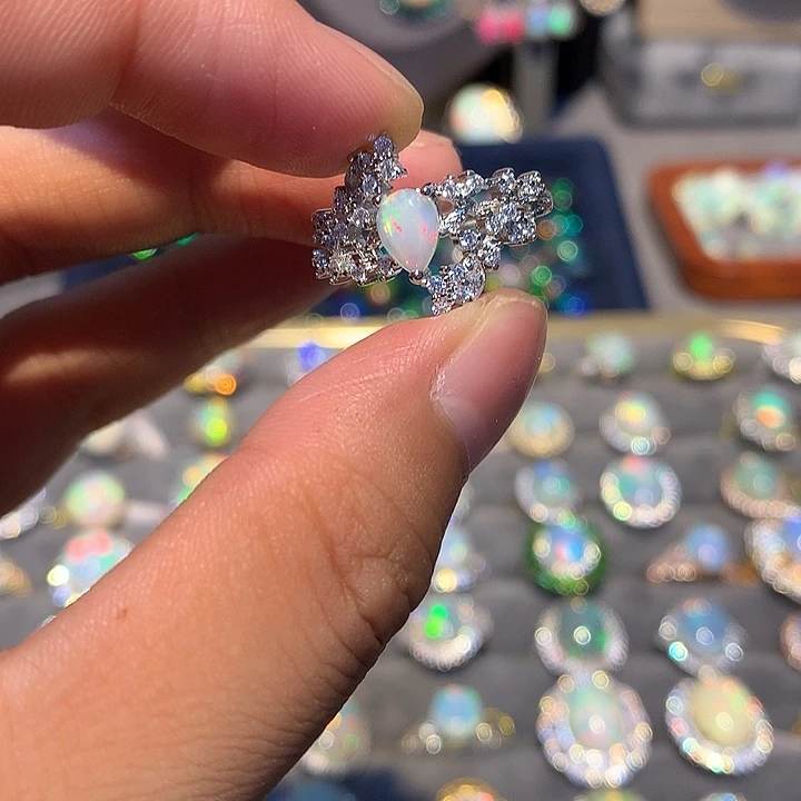欧泊合金欧泊戒指