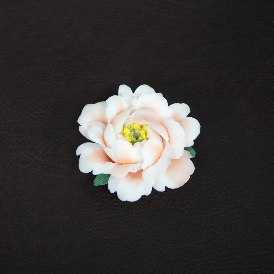 时节 [薄胎]非遗纯手工捏瓷花牡丹花开富贵扩香器