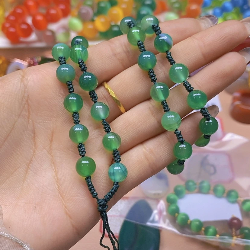 【闪购商品】玛瑙/玉髓颈饰未镶嵌半**姐
