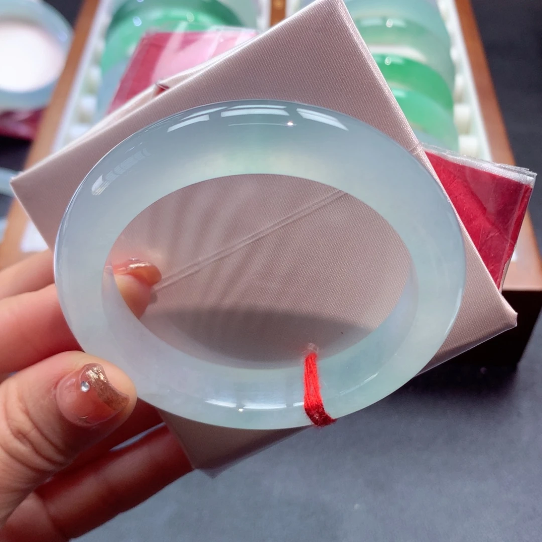 翡翠未镶嵌手镯12号