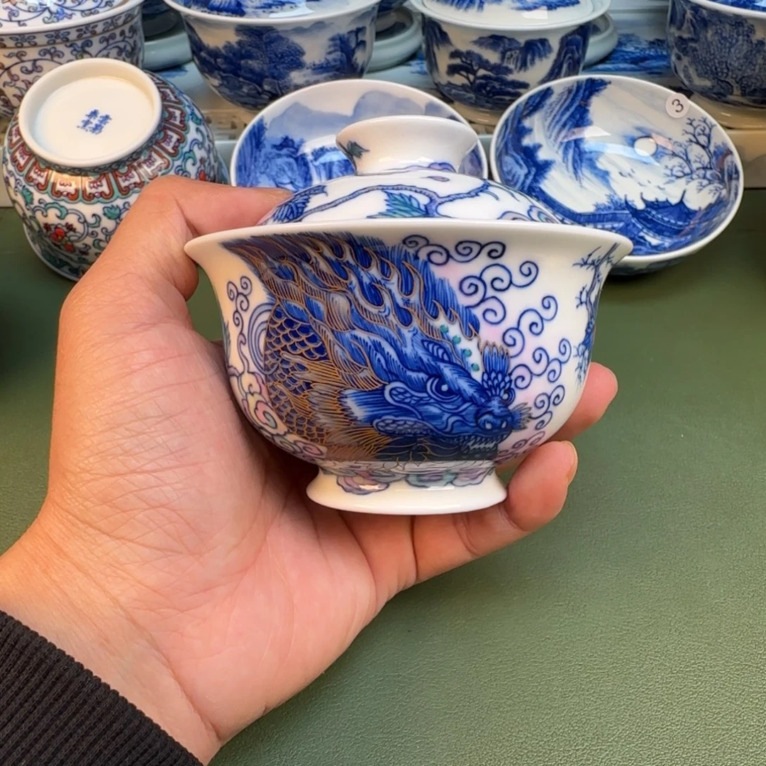 纯手工纯手绘茶具石头32