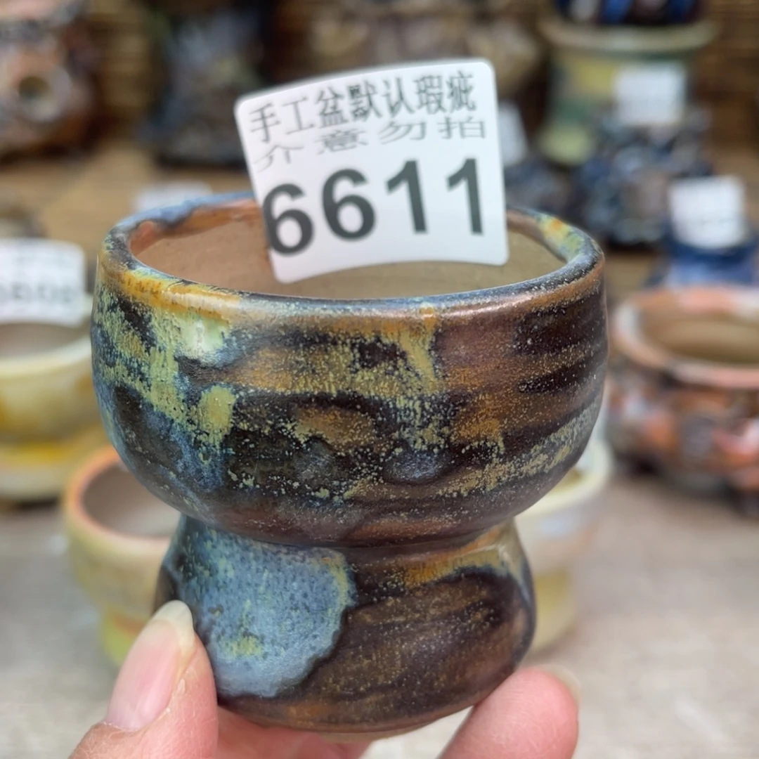 手工花盆默认瑕疵完美者勿拍