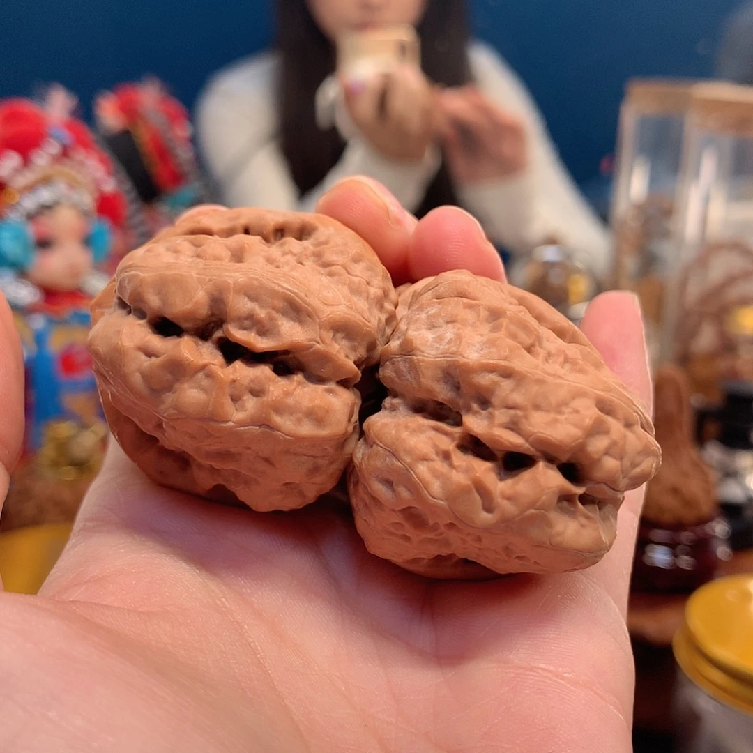 文玩核桃吊坠开背蛙36大肚