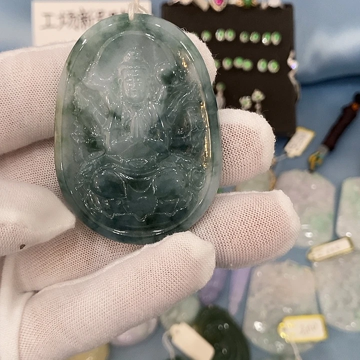 翡翠未镶嵌挂件翡