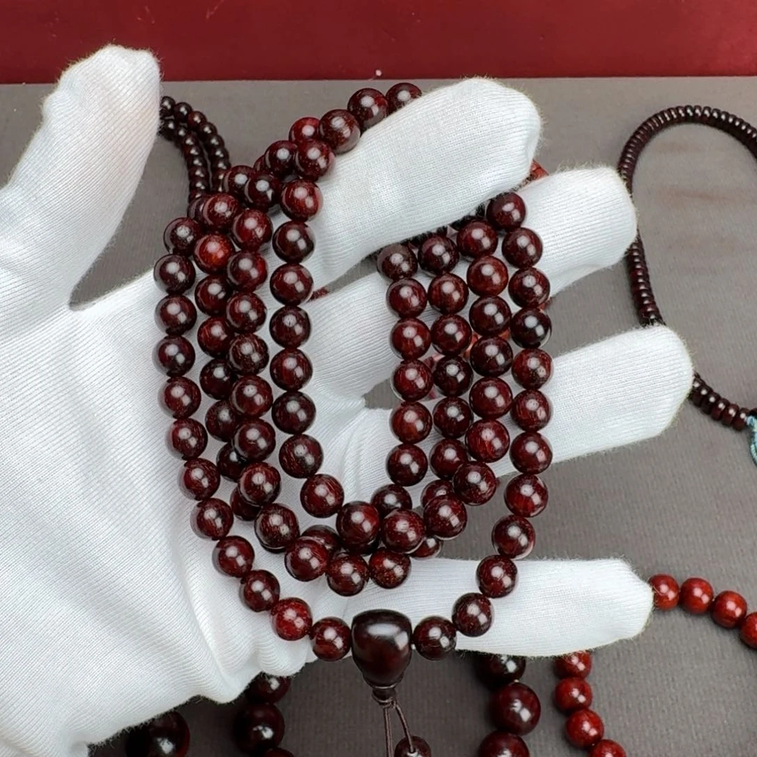 小叶紫檀手串/手链0.8高油密老料108