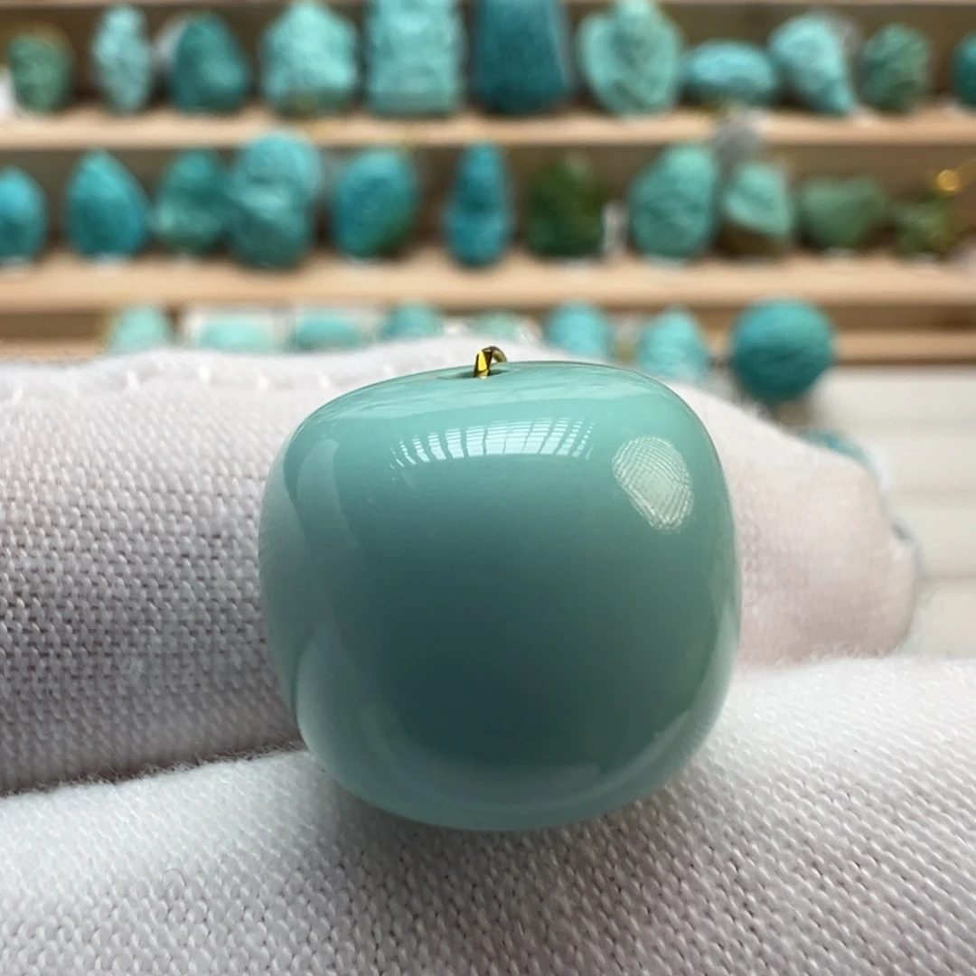 绿松石未镶嵌配饰14.4*12.6