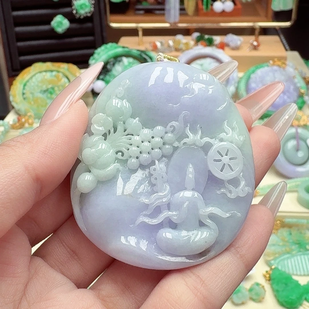 颈饰未镶嵌翡翠翡翠吊坠