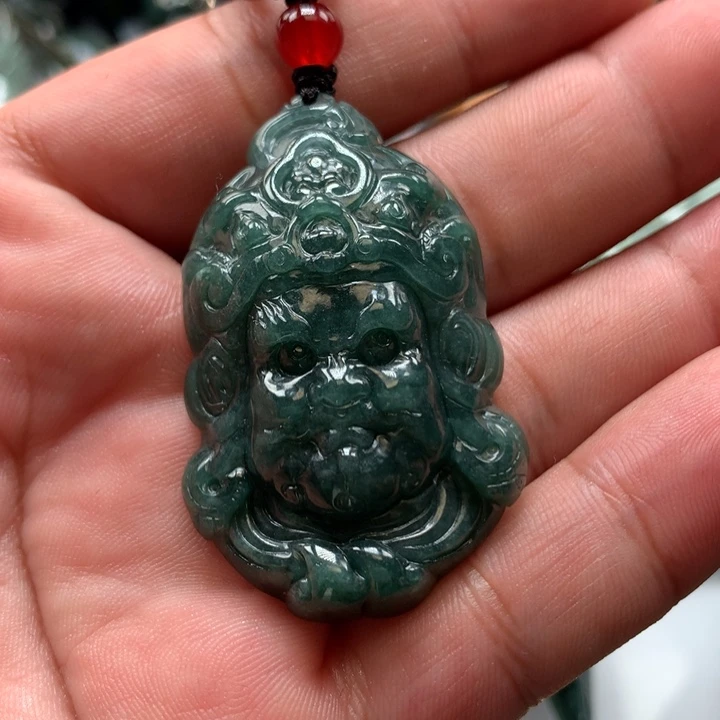 翡翠颈饰未镶嵌保真天然A货翡翠