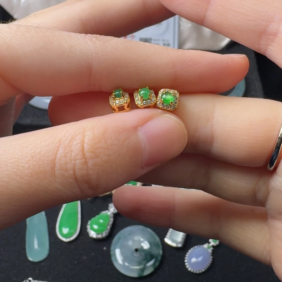 翡翠银S925镶嵌手链