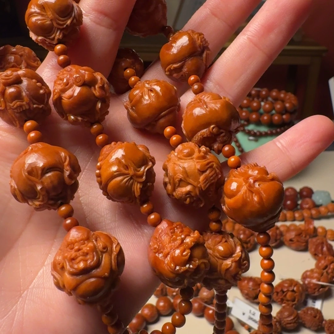 魔***n橄榄核手串/手链手工罗汉