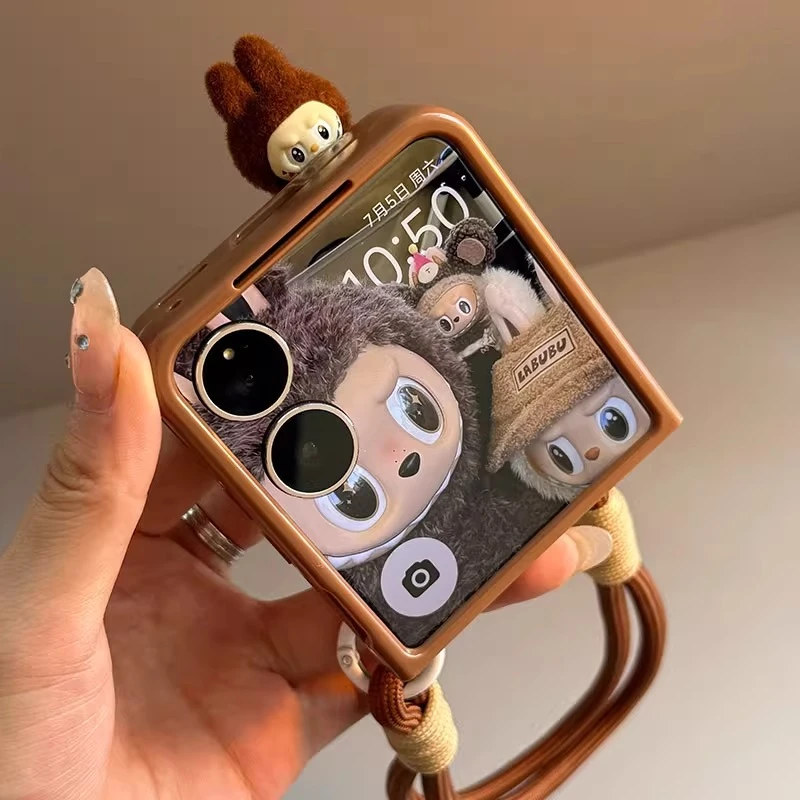 适用小米mixflip2手机壳折叠屏豹纹拉布布个性时尚防摔2代保护套