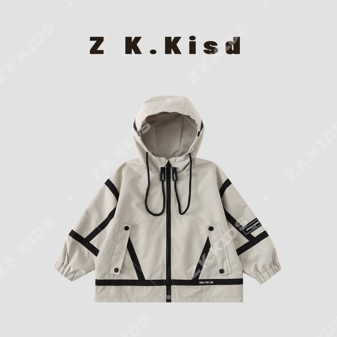 【Z＆K】春秋男童韩系休闲洋气韩版户外防风拼色帅气外套  ZK-322261