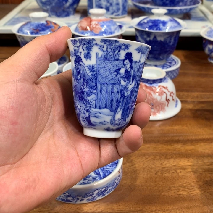 晓竹窑 戏猴图主人杯