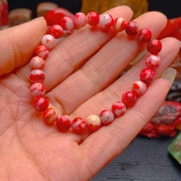 h***i鸡血石鸡血石手串