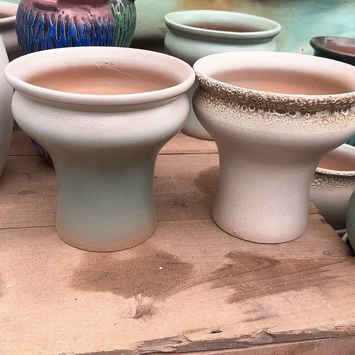 红陶微瑕花盆处理来啦