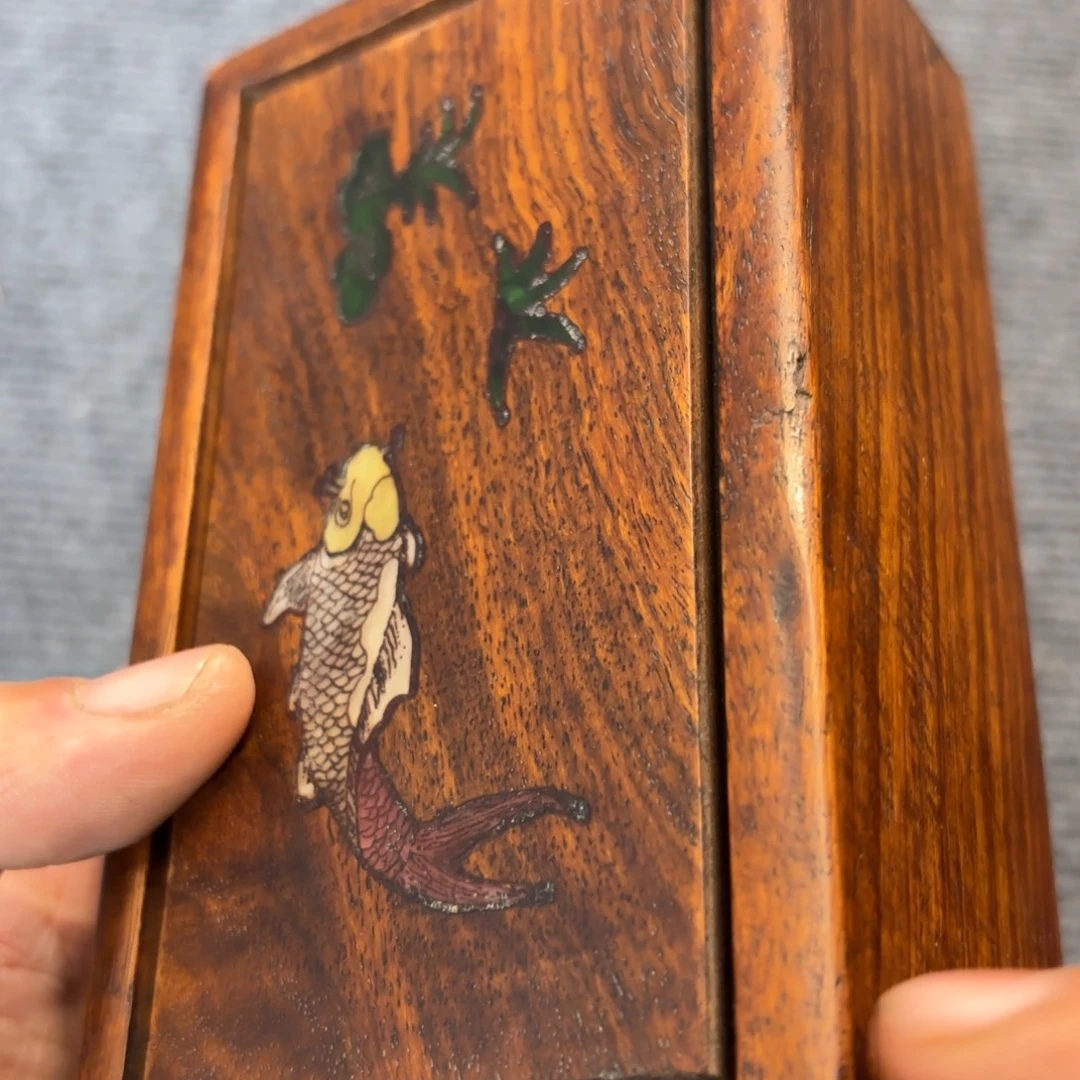 木缅甸花梨独板机关盒