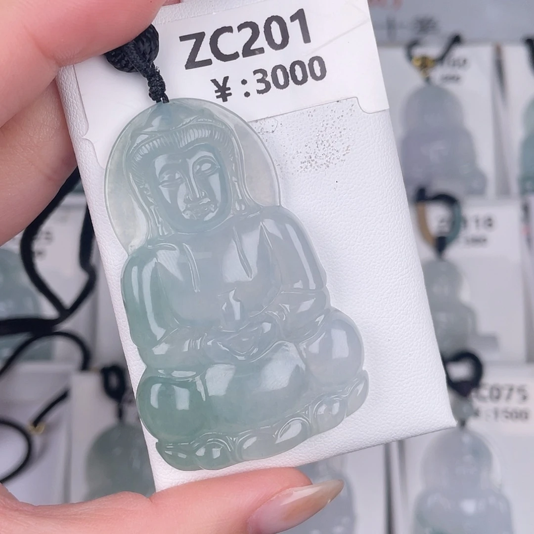 翡翠未镶嵌颈饰zc201