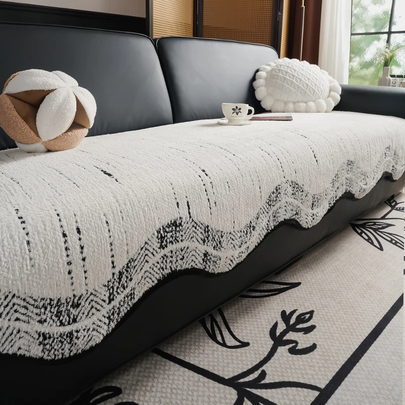 2025新款沙发垫四季通用真皮沙发专用垫固定防滑高级感异形坐垫子