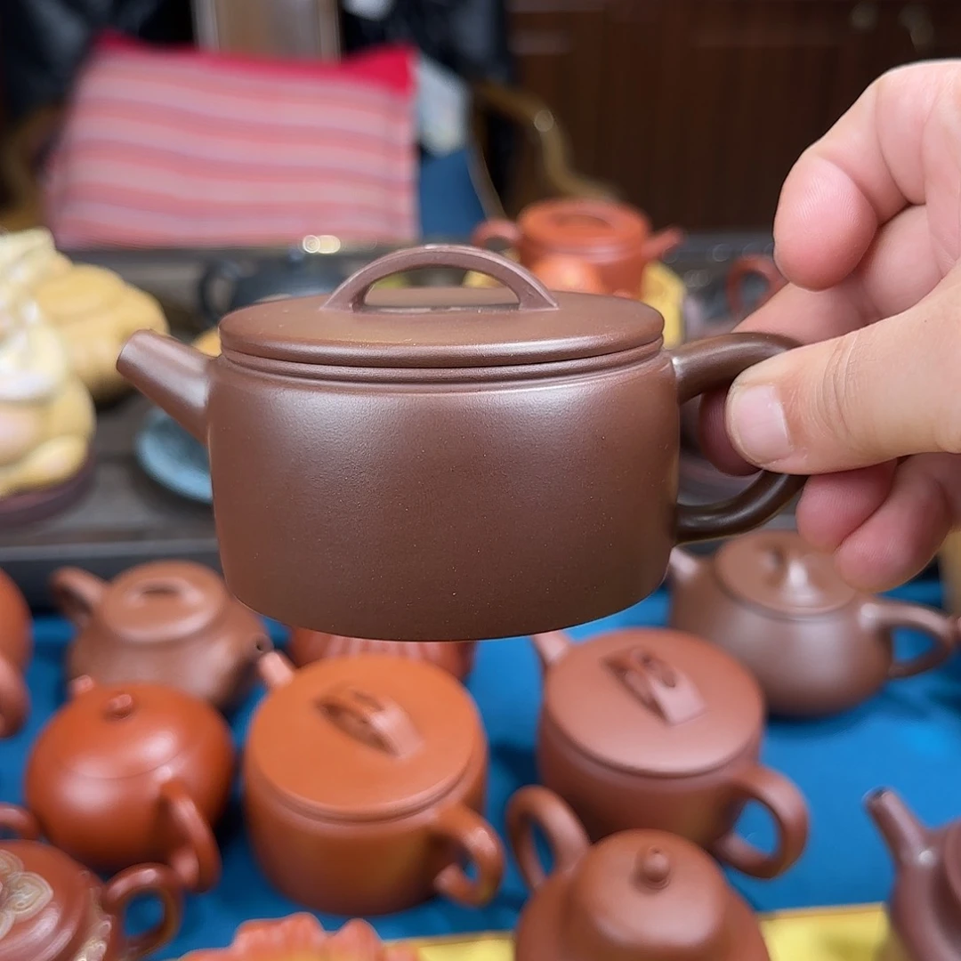 紫砂茶壶汉瓦紫泥