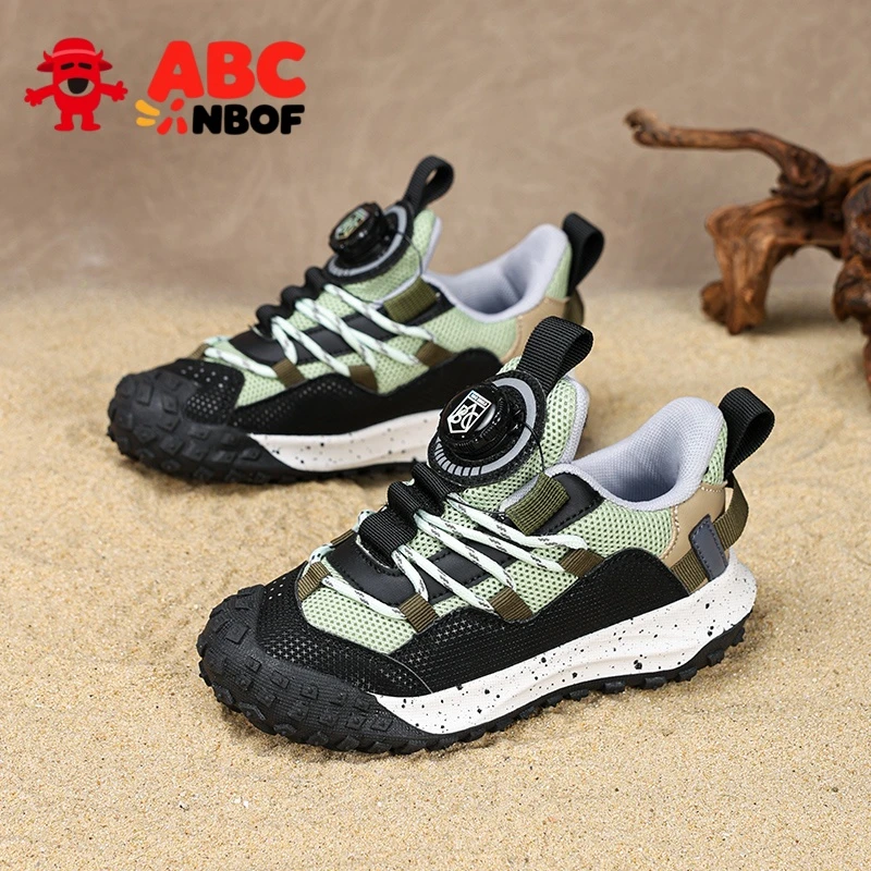 ABC NBOF童鞋男童休闲鞋2025春秋中大童跑步鞋男孩跑步鞋网面鞋子
