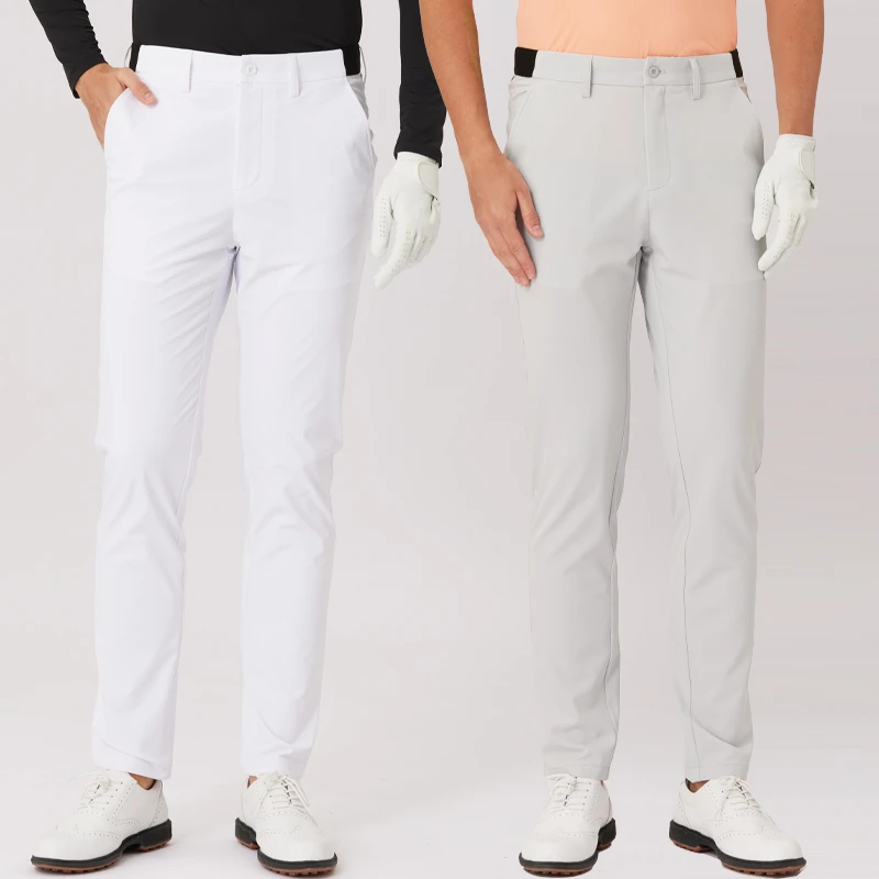 夏季高尔夫男裤弹力修身直筒裤高尔夫裤子男长裤速干免烫运动球裤