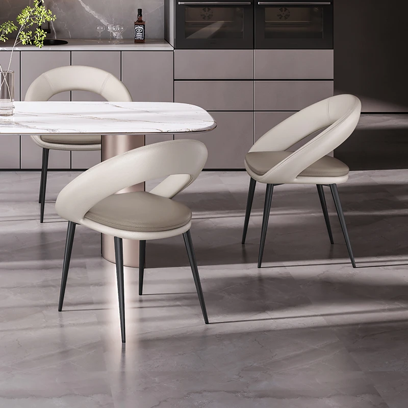 和顿新款设计师餐椅靠背椅子吃饭凳子现代轻奢高级感5922