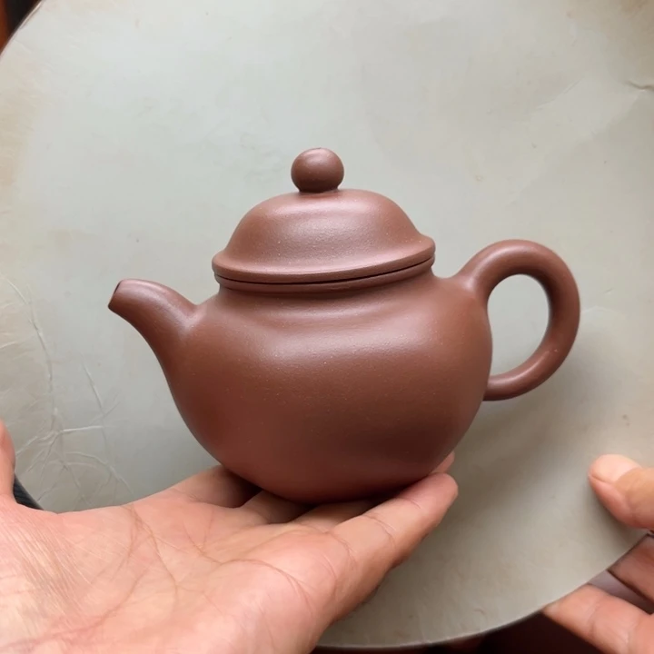 紫砂茶壶200 c六方莲子壶微微霞不退不换