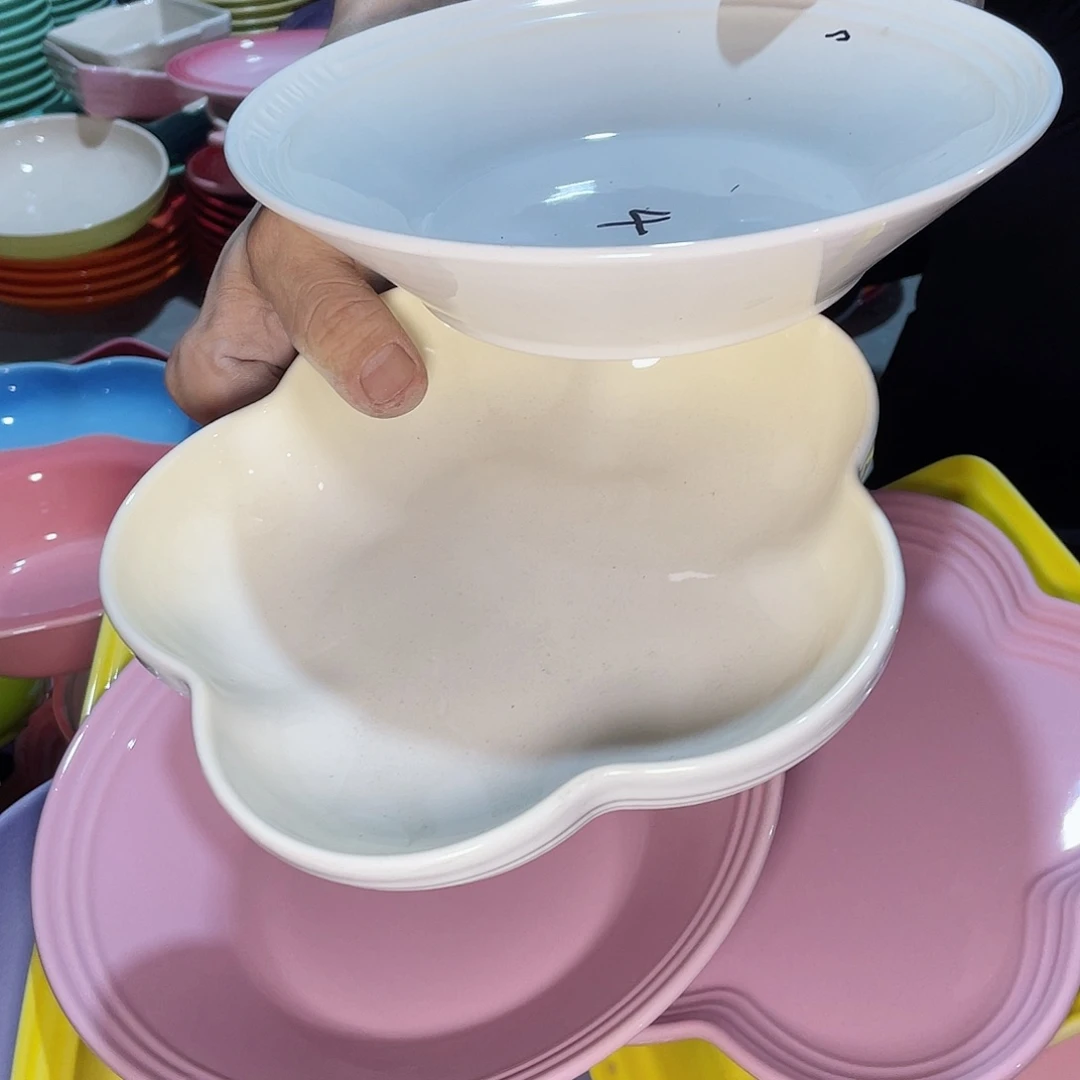 瓷片微瑕陶瓷餐具2个