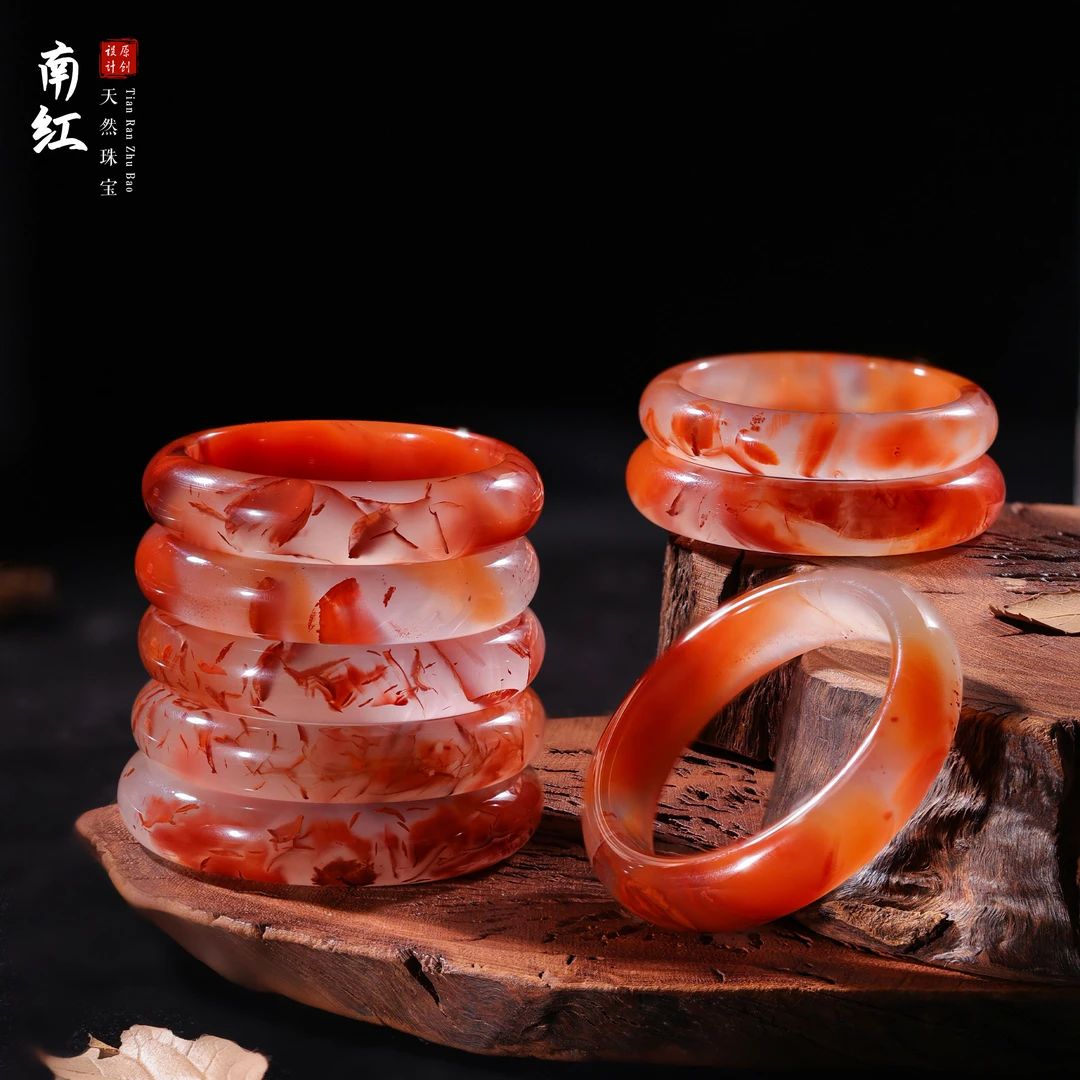 【桃总推荐】收藏款高阶冰飘南红手镯/53-62圈口/多样性发（发一件）