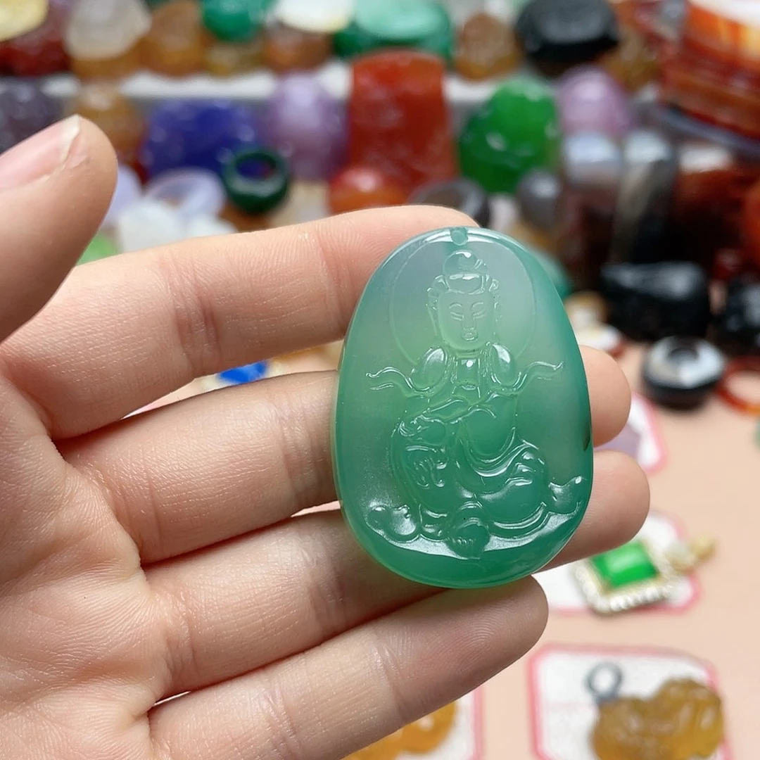 玛瑙/玉髓颈饰合金蓝****饰