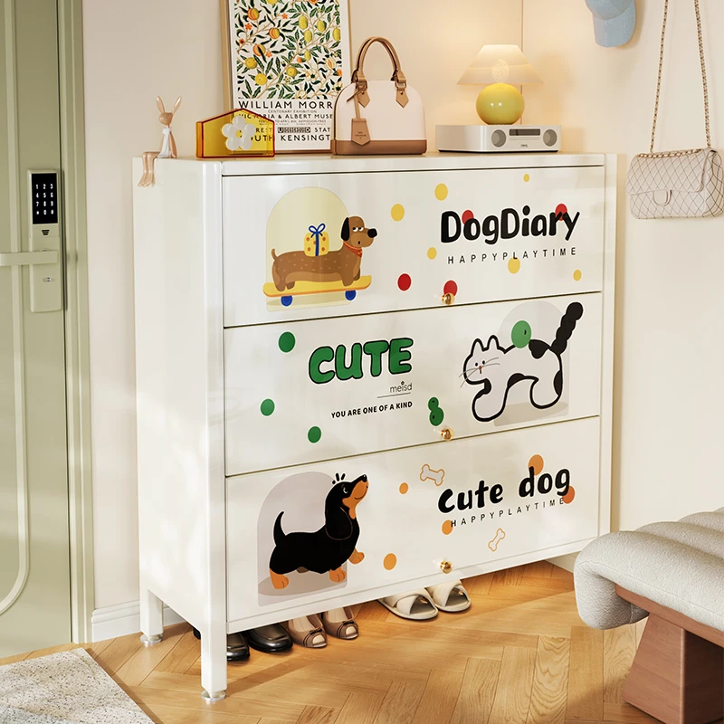 美世达鞋柜家用门口2025年新款入户门靠墙一体柜多层收纳鞋架子