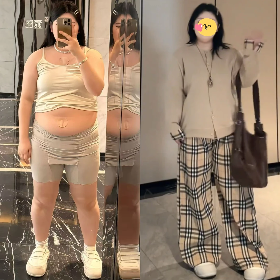 休闲时尚套装春秋季高级感修身设计感开衫上衣高腰格子裤两件套装