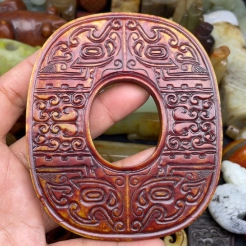 和田玉未镶嵌颈饰96